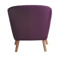 thumbnail image 5 of Nathaniel Home Chaise de baignoire Jason en tissu violet, 5 of 5