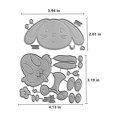 thumbnail image 2 of NVZBL 2 piezas troqueles de corte con cabeza de conejo, plantillas metálicas, 2 of 6