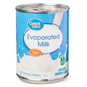 Great Value Evaporated Milk, 12 Fl Oz