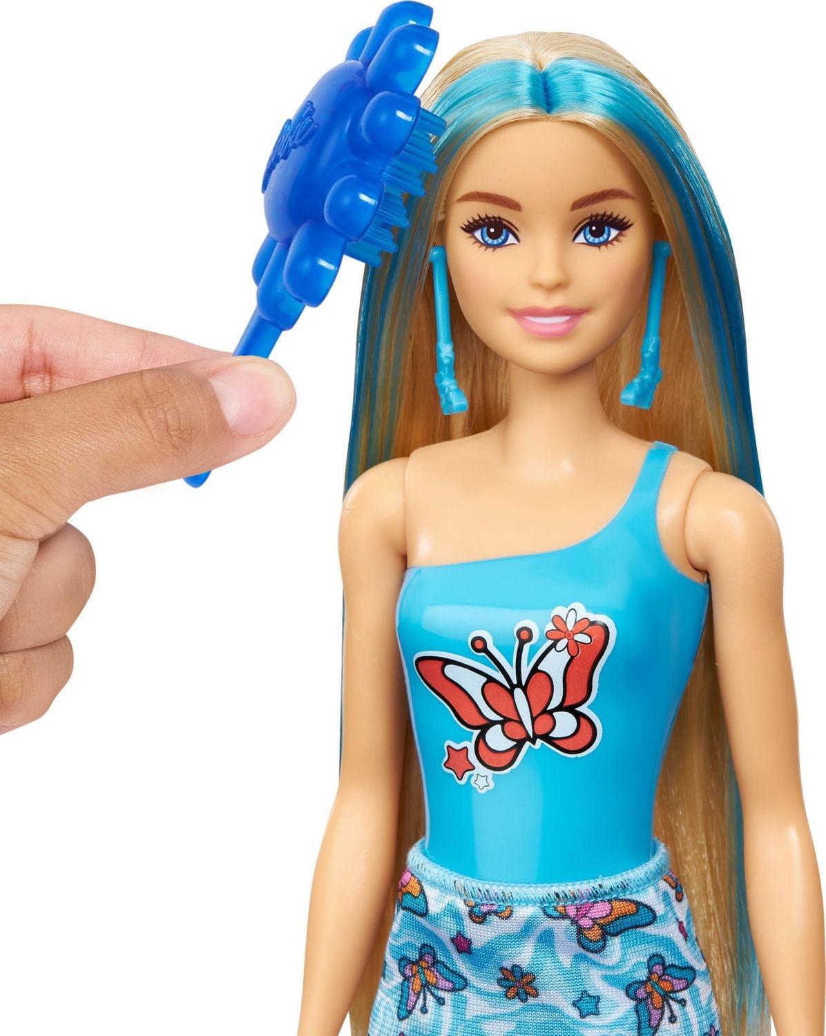 Barbie Color Reveal Série Groovy Poupée et accessoires, 6 surprises