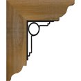 thumbnail image 3 of 4"W x 13 1/2"D x 16"H Maria Traditional Ironcrest Rough Sawn Bracket, Western Red Cedar (1 1/2"W x 5 1/2"D x 8"H Iron Bracket), 3 of 5