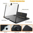 thumbnail image 4 of Phone Screen Magnifier 16" Screen Magnifier for Cell Phone Smart Phone Screen Magnifier, 3D HD Mobile Phone Screen Magnifier for Movies,Videos Phone Stand with Screen Amplifier for All Phones, 4 of 5