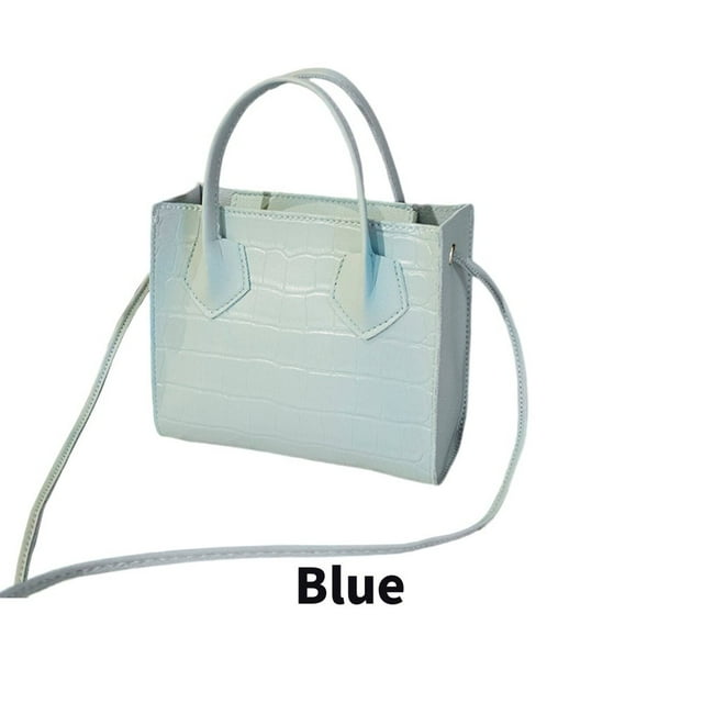 CHOK Cross Body Bag for Woman Crocodile Print White Purse Smooth Pull Head White Purses for Women Black