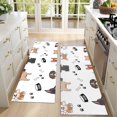 thumbnail image 4 of Kitchen Rugs Sets Of 2,Cute Dogs Anti Fatigue Kitchen Mat Rugs Non Slip Washable,Decorative Kitchen Floor Mats for Kitchen,Sink,Laundry,17"X47", 4 of 5