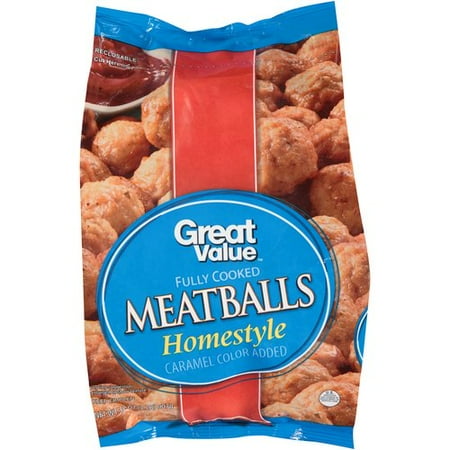 Great Value Fully Cooked Homestyle Meatballs, 32 Oz - Walmart.com Great Value Fully Cooked Homestyle Meatballs, 32 Oz - Walmart.com