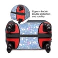 thumbnail image 4 of Kll White Bule Glitter Luggage Cover Suitcase Cover Suitcase Protector (Luggage not included)-Medium, 4 of 8