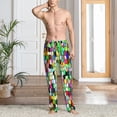 thumbnail image 4 of Salouo Colorful Tie Dye Stained Glass Print Pajama Pants for Men, Lounge Pants Elastic Waistband Casual Men's sleepwear Loungewear Sleep Pajama Pant -X-Large, 4 of 7