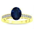 thumbnail image 2 of Star K � Oval 8x6 Genuine Sapphire Channel Set Engagement Promise Ring, 2 of 9