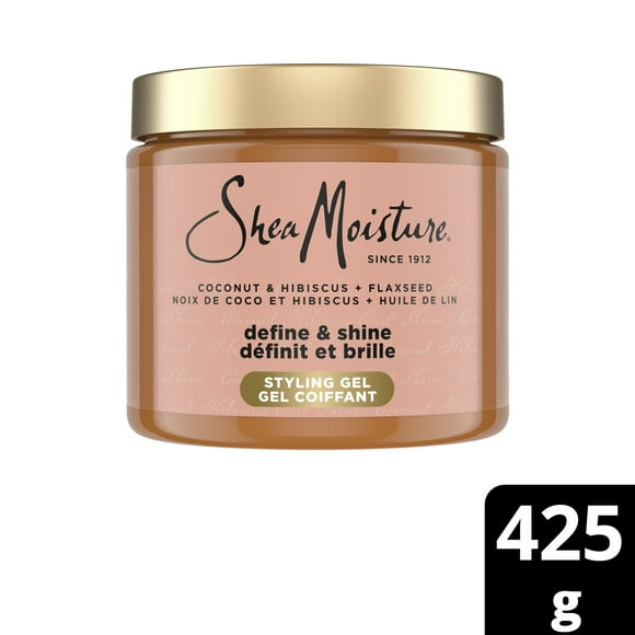 SheaMoisture Styling Gel Define & Shine Coconut & Hibiscus+Flaxseed, 425 g