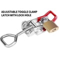 thumbnail image 3 of 6 Pack Toggle Latch Clamp 4001, Adjustable Latch, Smoker Clamps Heavy Duty Latches, 330Lbs Holding Capacity Pull for Lid Jig, Tool Box Case (24PCS Screws), 3 of 7