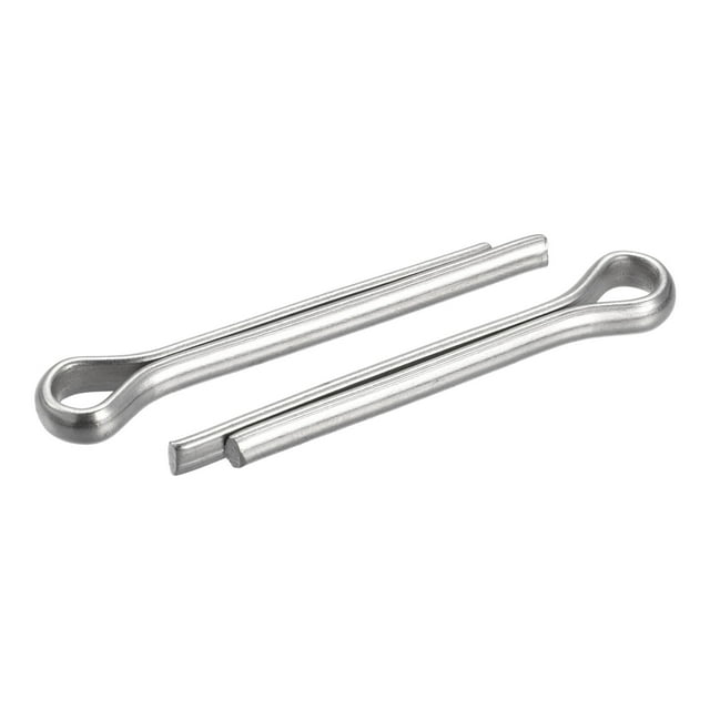 Unique Bargains Split Cotter Pin, Fixation à Clip en Acier Inoxydable 6x45mm Raccord Argent 8Pack