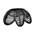 thumbnail image 4 of Lotus Shape Rattan Lampshade Decoration Handmade Creative Modern Weaved Ceiling Black, 4 of 8