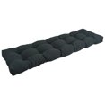 thumbnail image 1 of 60-inch by 19-inch Tufted Solid Twill Bench Cushion Black-Color, 1 of 2