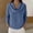 03-Blue, variant on Women's Cowl Neck Waffle Knit Pullover Top, Solid Color Long Sleeve Casual Sweater, Soft Comfy Tunic for Daily Office Fall Wear 08-Pink XXL