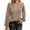 Khaki, variant on Womens Long Sleeve Shirts Lace Tops Business Casual Fall Fashion Outfits Clothes Knitted Y2k Blouses