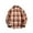 Orange, variant on Mens Plaid Shirt Vintage Oversized Long Sleeve Shirt Button Turn Down Collar Casual Layering Piece Light Blue L