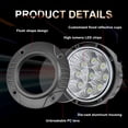 thumbnail image 3 of 2X 5'' 90W  Flush Mount Round LED Work Light Pods Driving Spot Fog Lamp SUV Off Road, 3 of 10