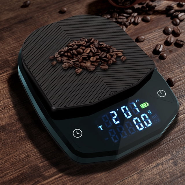 Báscula de café con temporizador Báscula de espresso recargable Báscula digital para alimentos (carga)
