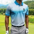 thumbnail image 5 of Fnnxeal Mens Polo Shirts Collared Summer Graphic Casual Golf Short Sleeve Polo Light Blue Shirts for Men Size 3XL, 5 of 5