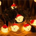 thumbnail image 4 of Naiovety de Navidad LED Iluminación de fácil instalación Funciona con pilas Impermeable Luz festiva Jardines Céspedes Decoraciones de Kits de decoración para fiestas 1.5 metros/10 luces Naiovety HA043814-01, 4 of 6