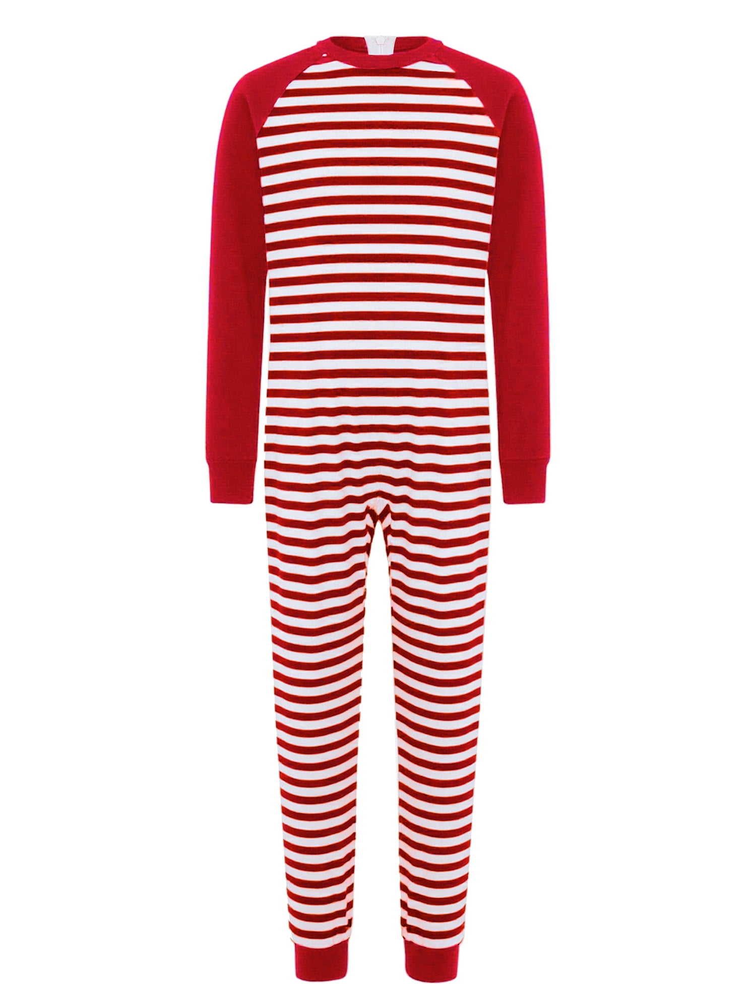 vastwit Adaptive Jumpsuit for Kids Autism Sensory Special Needs Anti-Strip Romper Striped One Piece Pajamas Red 12