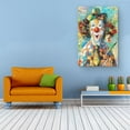 thumbnail image 5 of Startonight Canvas Wall Art Abstract - Clown at the Party, Orange Details Painting - Large Artwork Print for Living Room 32" x 48", 5 of 6