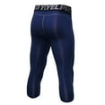 thumbnail image 2 of Men 3/4 Leggings Fitness Compression Sports Tights Base Layer Yoga Pants, 2 of 2