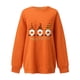 thumbnail image 3 of Blusa holgada de manga larga con estampado de otoño para mujer, suéter informal con cuello redondo, Tops, sudadera Fridja  fjkfkj6367, 3 of 4