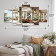 thumbnail image 4 of Designart "Elegant Retreat Country Clubs painting I" Architecture Metal Wall Art Set, 4 of 5