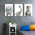 thumbnail image 4 of 3 Pcs Dinosaur Nursery Wall Art Baby Dinosaur Posters Prints Trex poster Pictures Triceratops poster Wall Decor Tyrannosaurus Rex Apatosaurus Printing for boys bedroom Ready to Hang(in Canvas), 4 of 6