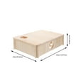 thumbnail image 2 of OULII 1Set Hamster Maze House Light Yellow Wooden Hideout for Guinea Pigs Rats and Other Small Pets, 2 of 7