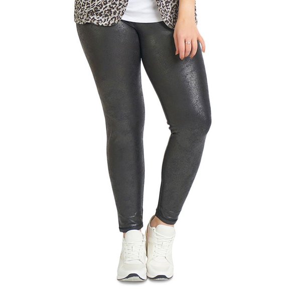 Black Tape Crackle Leggings
