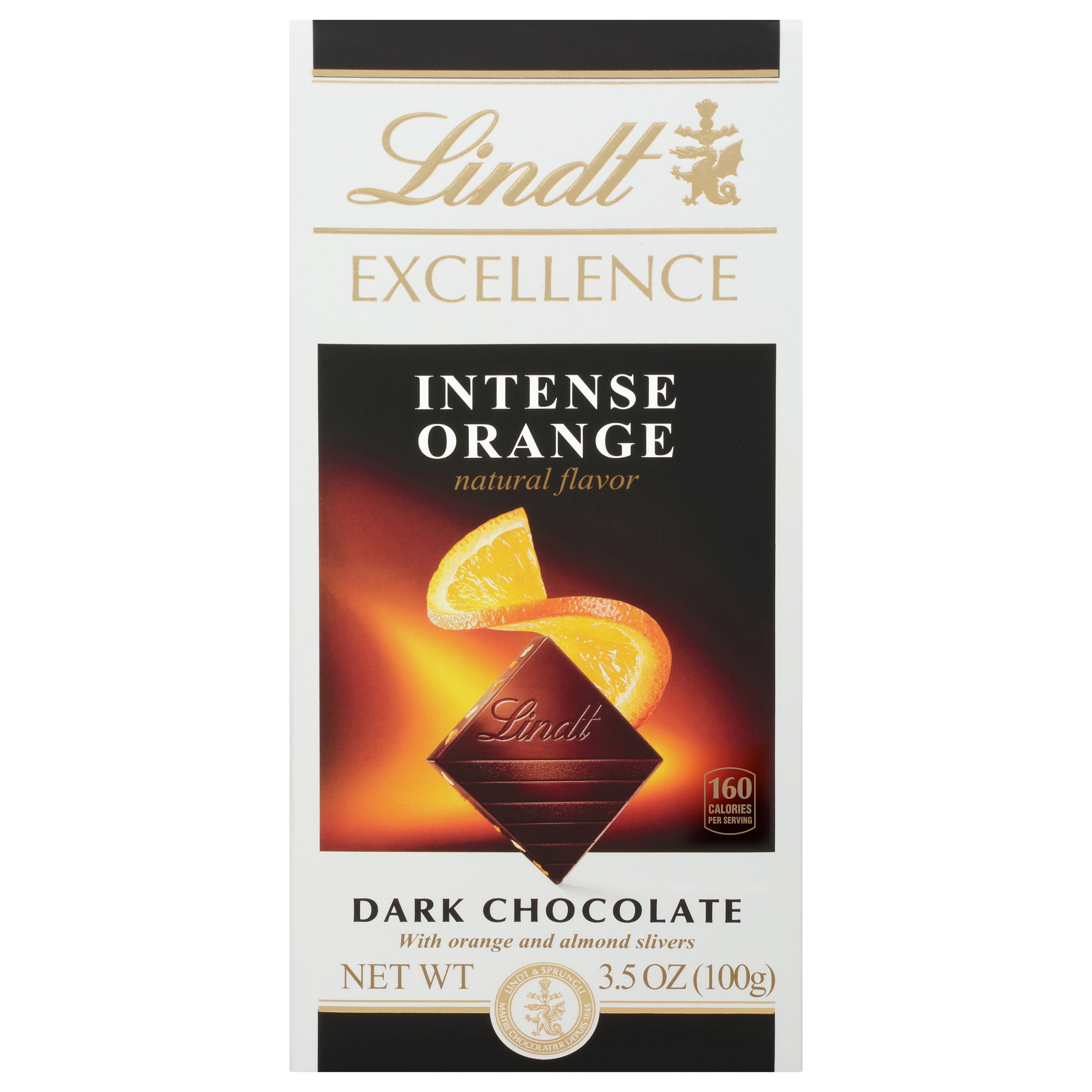 Lindt EXCELLENCE Intense Orange Dark Chocolate Bar, Easter Chocolate Candy, 3.5 oz.