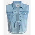 thumbnail image 6 of Madden NYC Women’s Tie Front Denim Vest, Sizes XXS-XXL, 6 of 6