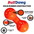 thumbnail image 4 of Ruff Dawg Big Dawg Barbell XL Yellow – Heavy-Duty Solid Rubber Dog Chew Toy for Medium to Large Dogs 40 lbs & Up – Floats & Bounces – Made in USA, 4 of 7