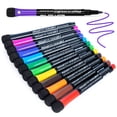 thumbnail image 1 of jiarry Dry Erase Markers with Eraser Cap, Fine Tip, Assorted Colors, 12 Count, 1 of 7