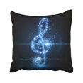 thumbnail image 1 of RYLABLUE Blue Audio Abstract Music Clef White Bright Chord Classic Classical Compose Composition Pillowcase Throw Pillow Cover Case 18x18 inches, 1 of 2