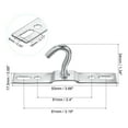 thumbnail image 3 of Uxcell 93mm Ceiling Hooks Wall Mount Hanger Galvanized Iron, 4 Count, 3 of 5