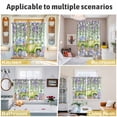 thumbnail image 5 of Blue Purple Floral Kitchen Curtains Window Panels, Spring Hydrangea Flower Truck Green Plaid Insulated Window Treatment Curtain, Grommet Curtains for Bedroom/Living Room/Bathroom, 2 Piece 42"Wx54"L, 5 of 8