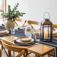thumbnail image 6 of Marble Round 13 Inch Placemats Set of 6, Navy Blue Modern Abstract Gold Gradual Art HeatResistant Non Slip Place Mats for Dining Table, Wipeable Braided Kitchen Table Mats for Housewarming, 6 of 9