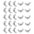 thumbnail image 1 of Unique Bargains 1/4'-20 Écrous d'Aile, 25Pcs 304 Pièces de Fixations en Acier Inoxydable Écrou Papillon Finition Lisse pour la Réparation Installer, 1 of 7