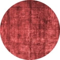 thumbnail image 1 of Ahgly Company Indoor Round Oriental Red Industrial Area Rugs, 3' Round, 1 of 4