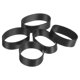 thumbnail image 1 of 150Pcs Bandas de goma de silicona, anillos de bandas de goma de 6mm x 17.5mm, ataduras de cable para envolver cordones, envolturas negras, 1 of 5