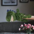 thumbnail image 2 of Plush Dinosaur Hand Puppet Toy Open Movable Mouth For Role Play Gift For Kids, 2 of 2