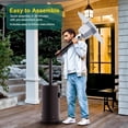 thumbnail image 7 of WildBreak 48,000 BTU Patio Propane Heater, with Wheels, Stainless Steel, Gray, 7 of 7