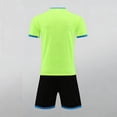 thumbnail image 6 of SGFCWSX Boys Active Short Sets Kids Summer 2 Piece Lightweight Crew Neck Short Sleeve Print Elastic Waist Pocket Basketball Wear Green Size 7-8 Years, 6 of 6