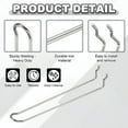 thumbnail image 3 of Uxcell 10 Pcs Crochets pour Panneau Perforé, Kit de Crochets pour Panneau Perforé de 7,9 Pouces pour Rangement d'Outils de Garage, Ton Argenté, 3 of 7