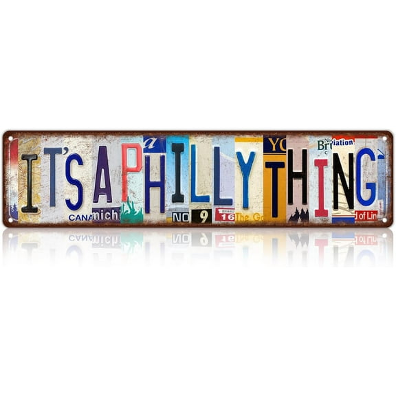 Vintage It's A Philly Thing Wall Decor Street Signs Metal Tin Signs 16 x 4 Inches