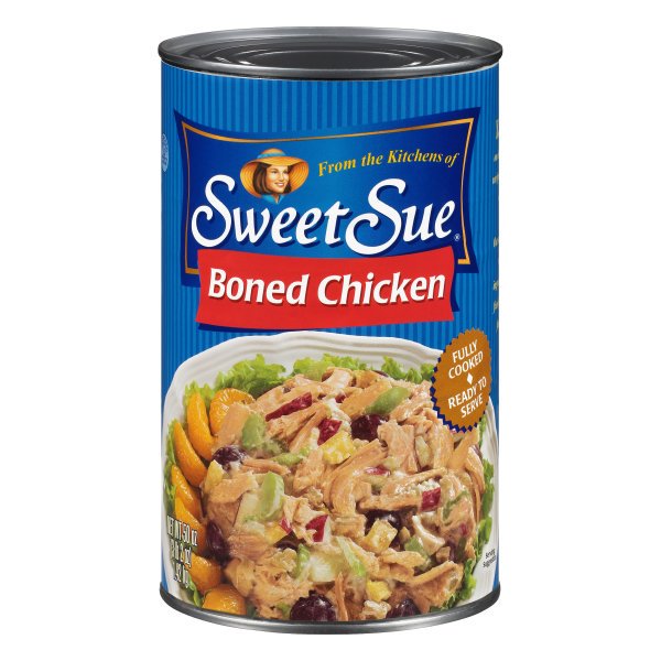 SWEET SUE Boned Chicken, Gluten Free Snack, High Protein Snacks, 50oz