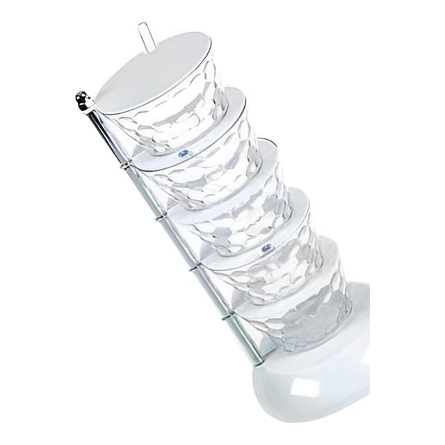 Moyic Estante para especias y pimienta de cocina, caja de almacenamiento transparente para condimentos, tarro práctico para especias y Cocina y Comedor
